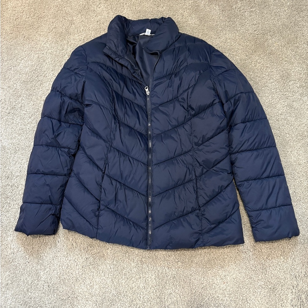 Time and Tru Dark Blue Women's Puffer Jacket